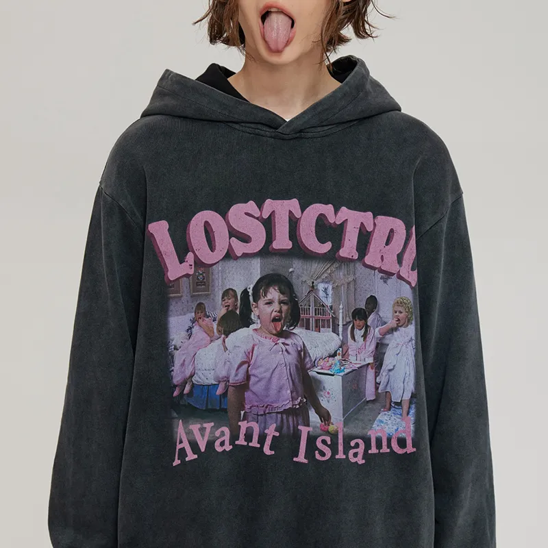 LOSTCTRL Sweatshirts Unisex Black-6