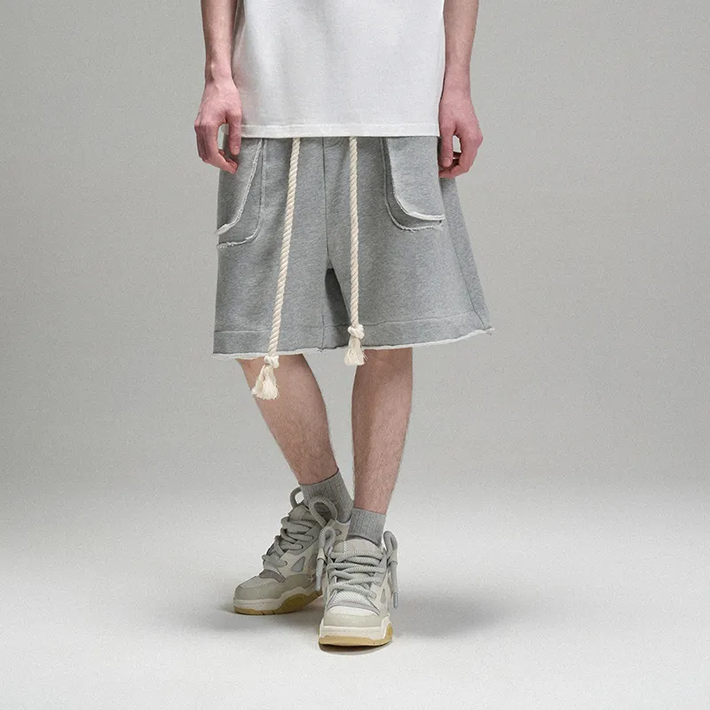 LOSTCTRL Casual Shorts Unisex Gray-3