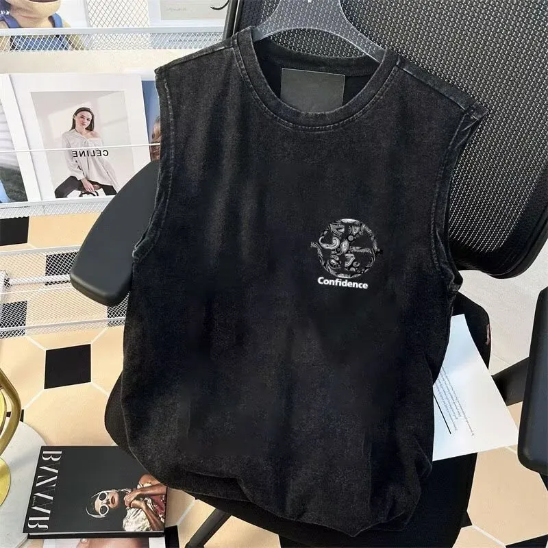 MEIKE Tank Tops Unisex Gray-4