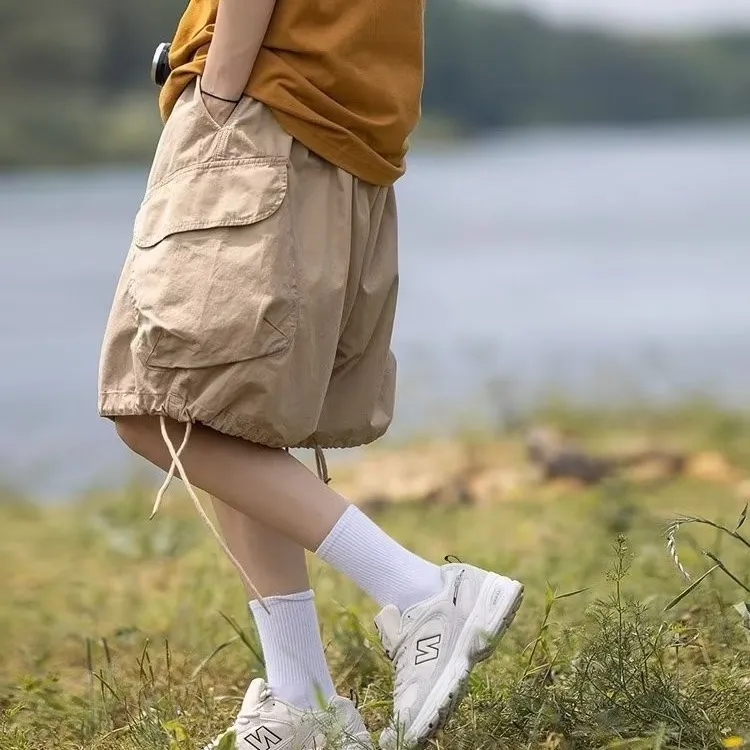 MEIKE Cargo Shorts Unisex Khaki-2
