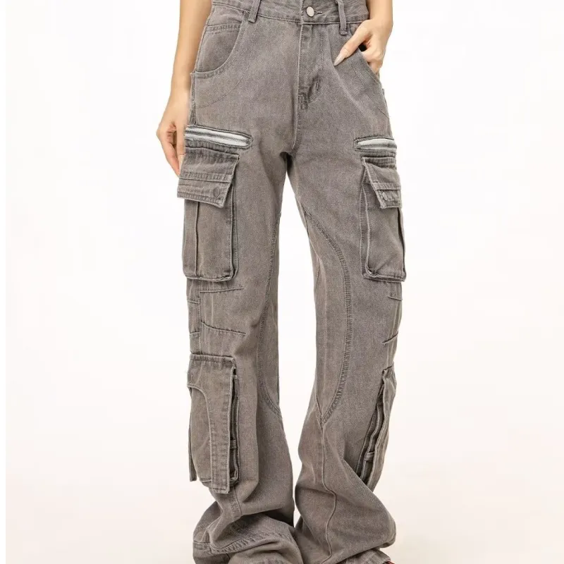 MEIKE Jeans Unisex Gray-4