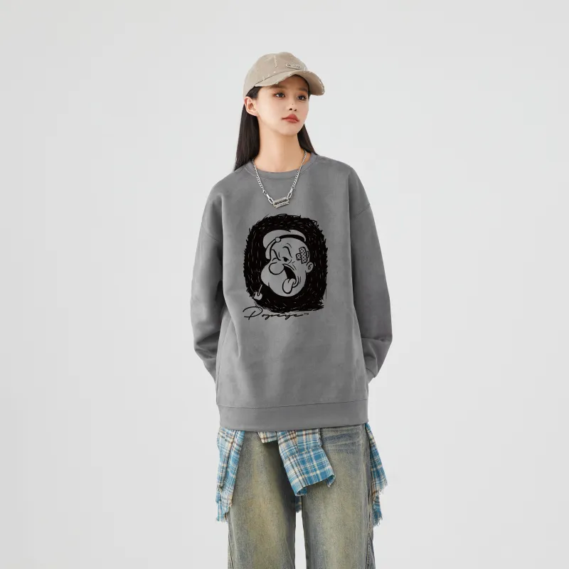 POPEYE Sweatshirt Fall And Winter Unisex Includes Gift Box Sets-2