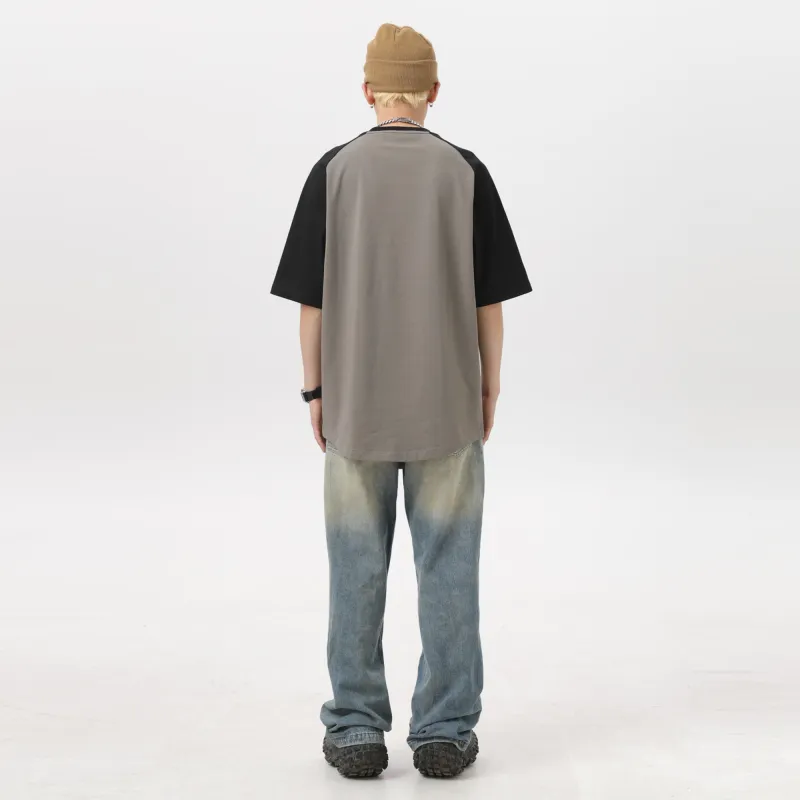 POPEYE Raglan Sleeve Loose Fit Casual Crew Neck Short Sleeved T Shirts Unisex-4