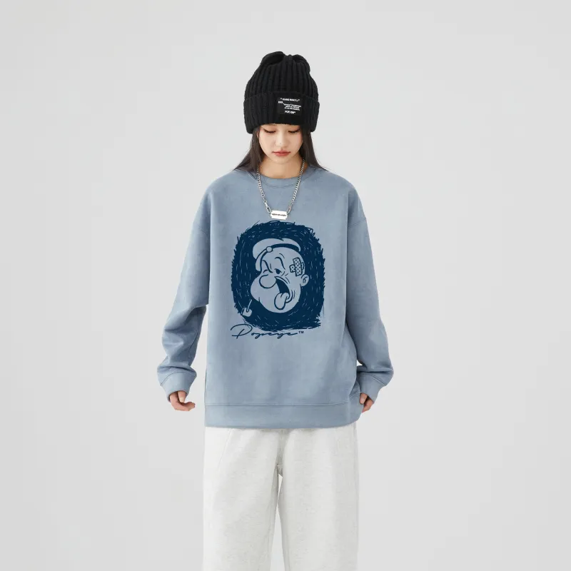 POPEYE Sweatshirt Fall And Winter Unisex Includes Gift Box Sets-10