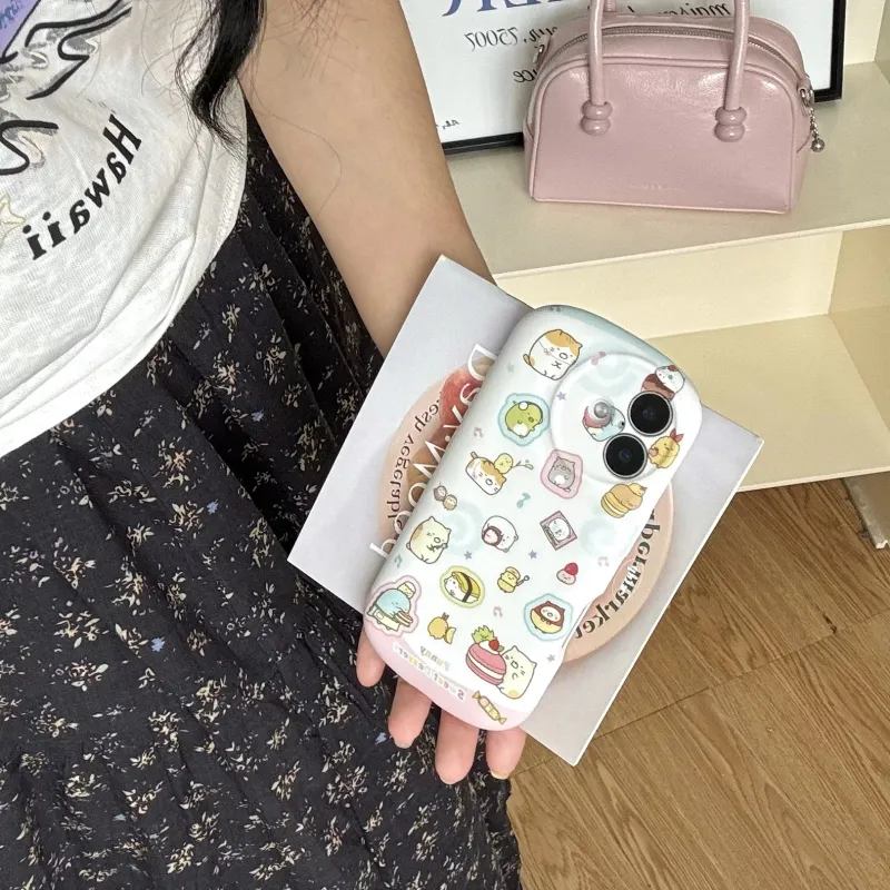 HUAN FIREFLY TPU Material Cartoon Sushi Matte Phone Cases Compatibility Apple 16 Pro Max/15/14/13 Cute Style-1