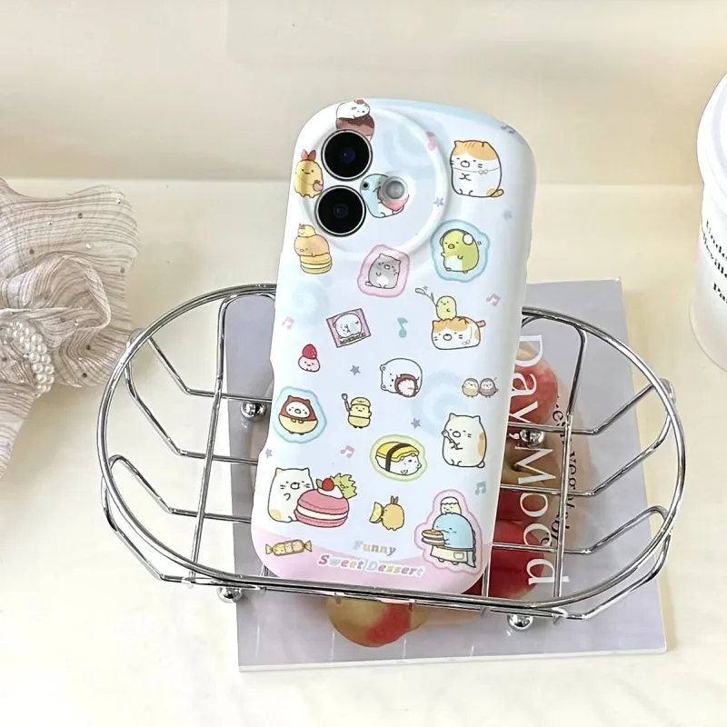 HUAN FIREFLY TPU Material Cartoon Sushi Matte Phone Cases Compatibility Apple 16 Pro Max/15/14/13 Cute Style-3
