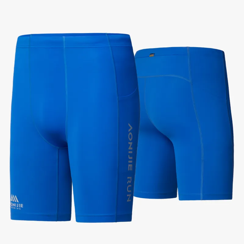 AONIJIE Marathon Trail Running Compression Knee Length Pants Men's-1