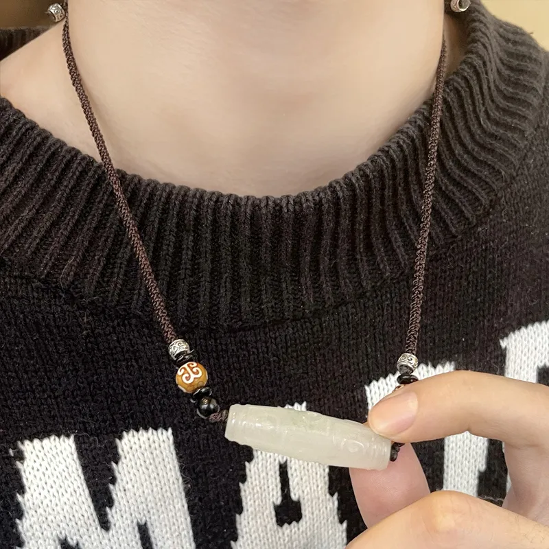 Asia Star Jade Necklaces Unisex-3