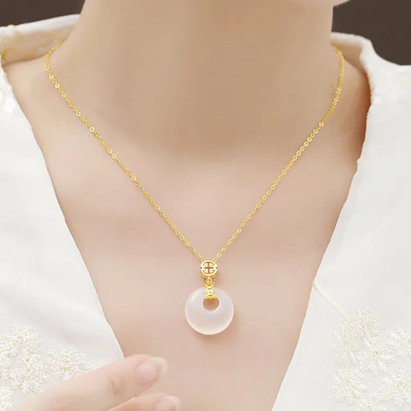 Asia Star Chalcedony Necklaces Women's-1