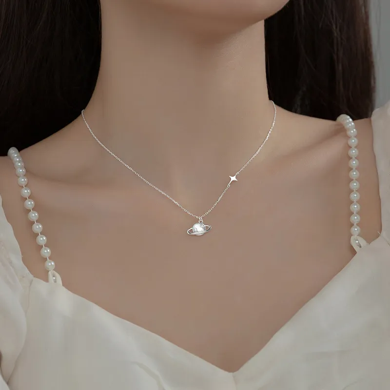 Asia Star S925 Silver Necklaces Women's-1