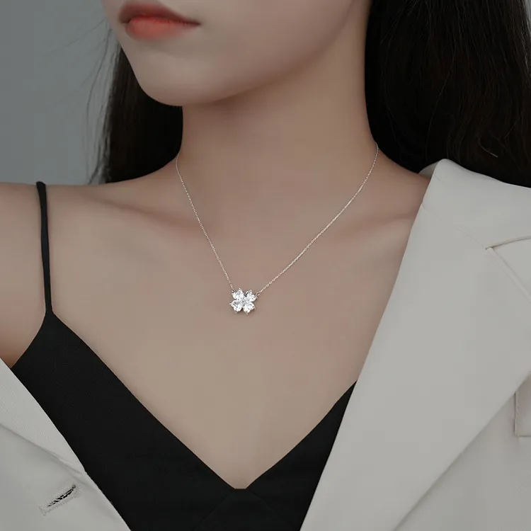 Asia Star S925 Silver Necklaces Women's-2
