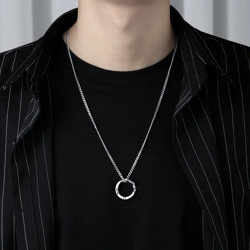Asia Star Titanium Steel Necklaces Men's-1