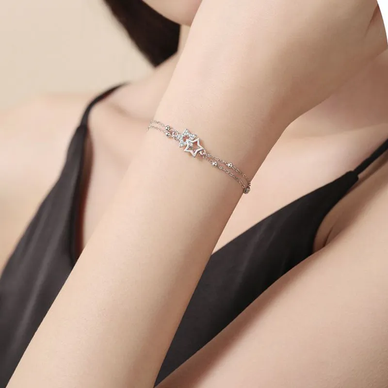 Asia Star S925 Silver Bracelets Women's-1