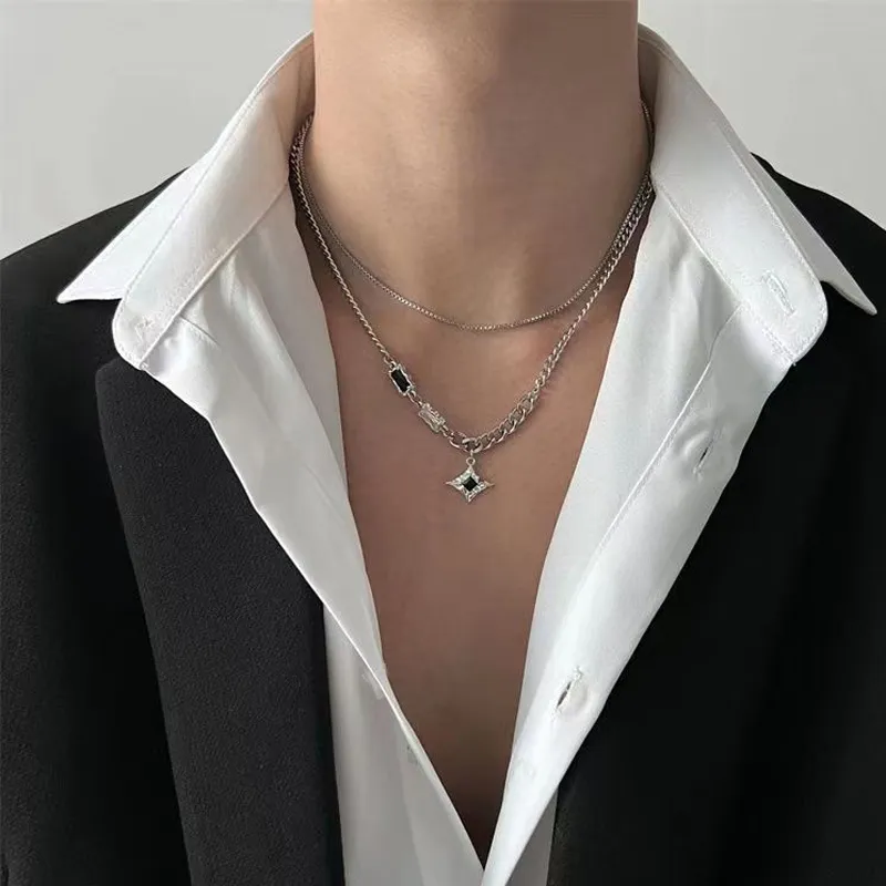Asia Star Alloy Necklaces Unisex-1