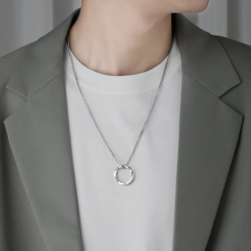 Asia Star Titanium Steel Necklaces Men's-2
