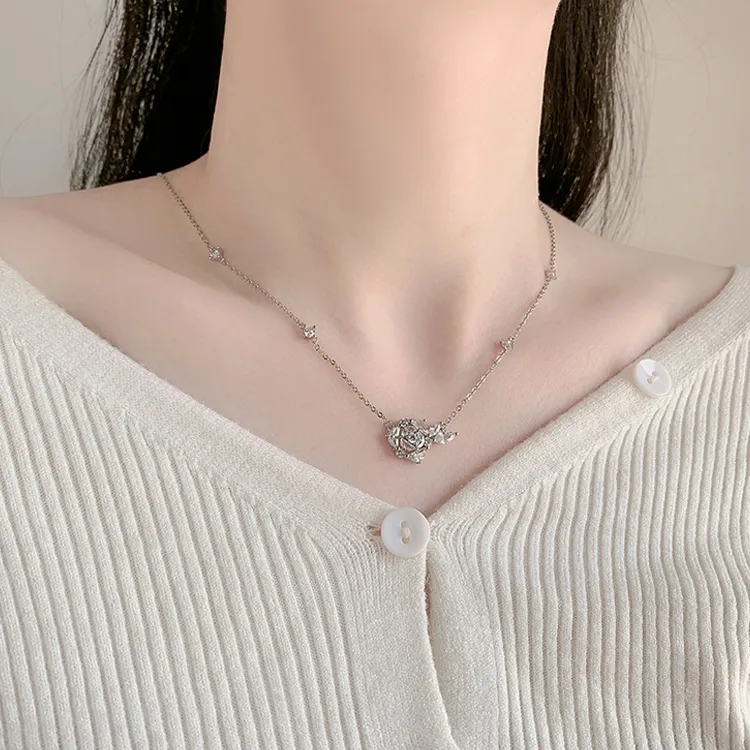 Asia Star S925 Silver Necklaces Women's-2