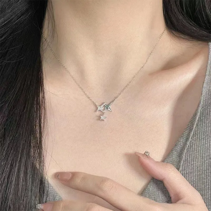 Asia Star Alloy Necklaces Women's-1