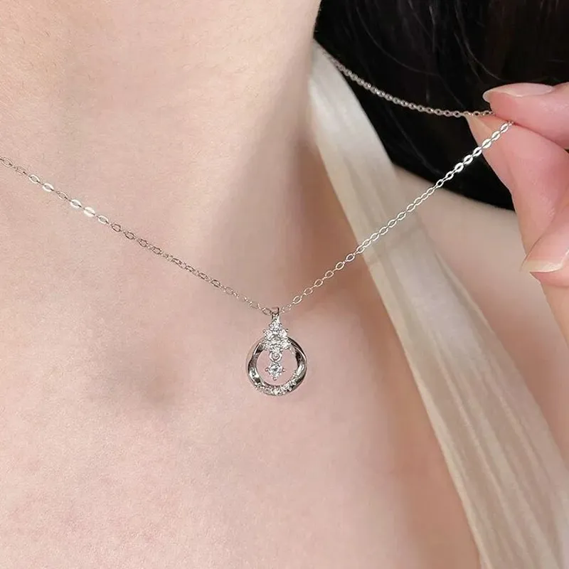 Asia Star S925 Silver Necklaces Women's-2