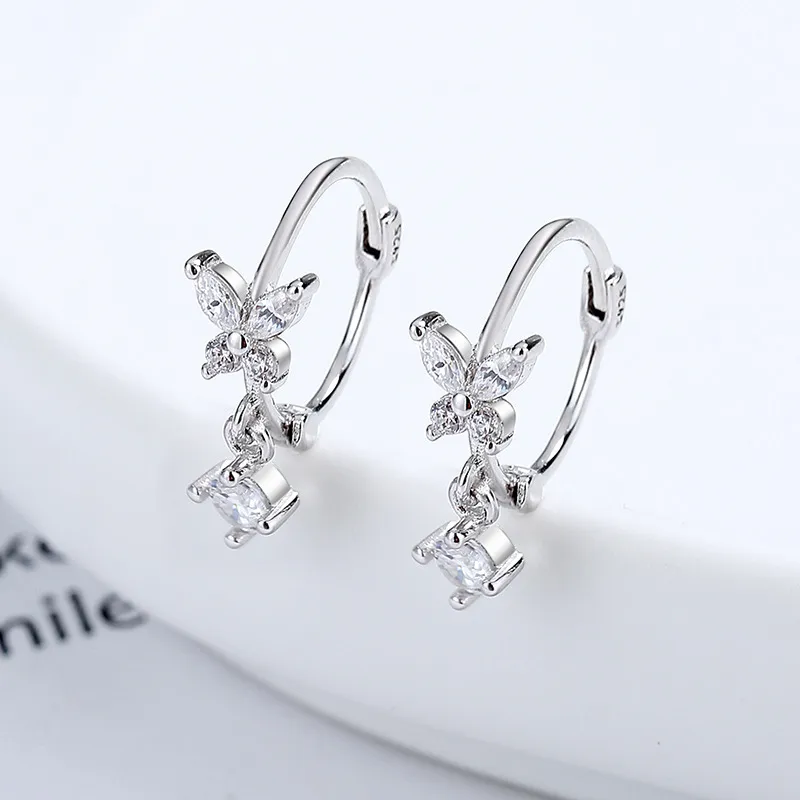 Asia Star 925 Sterling Silver Earrings Women's-1