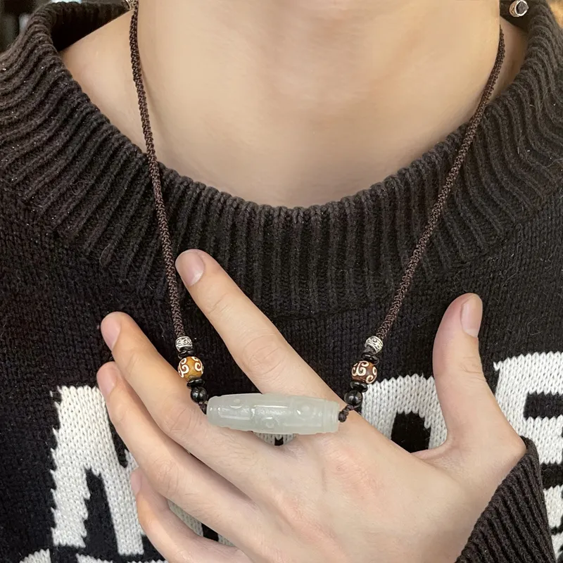 Asia Star Jade Necklaces Unisex-4