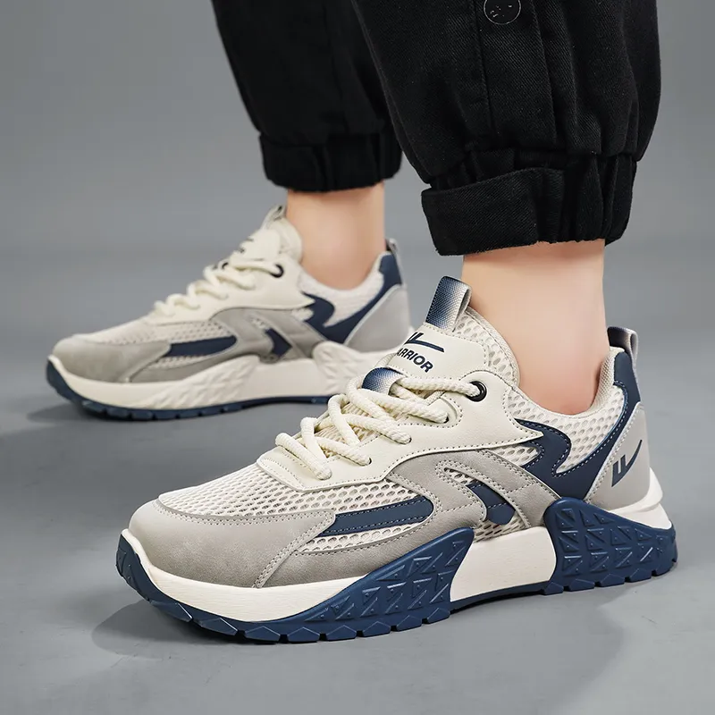 Warrior Height-Enhancing Wear-Resistant Lightweight Low-Top Casual Shoes Men's-7