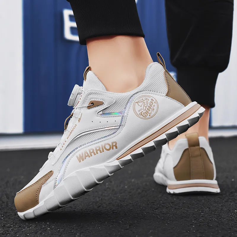 WARRIOR Casual Shoes Men Low Top White Khaki/White Khaki Blue/Beige Red Green-6