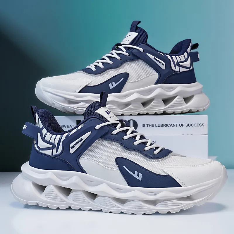 Warrior Shock Absorbers With Slip Resistant And Abrasion Resistant Properties Low Top Chunky Sneakers Men's-19