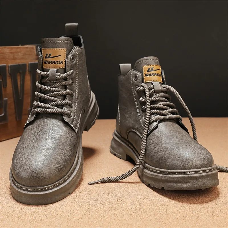 WARRIOR Martin Boots Men Brown-9