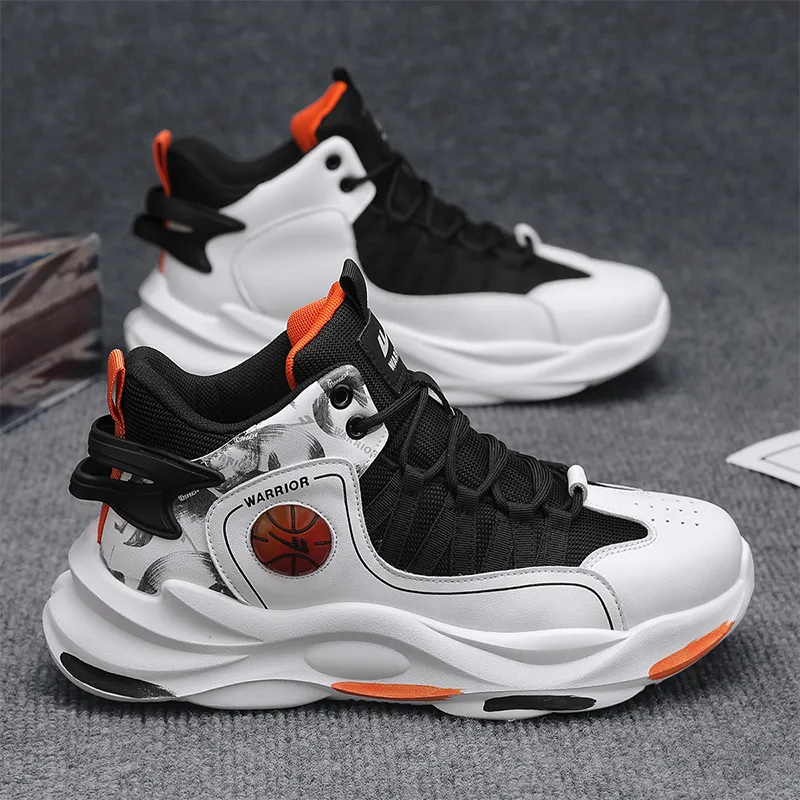 Warrior Cushioning Anti-Rollover Slip-Resistant Basketball Shoes Men's-5