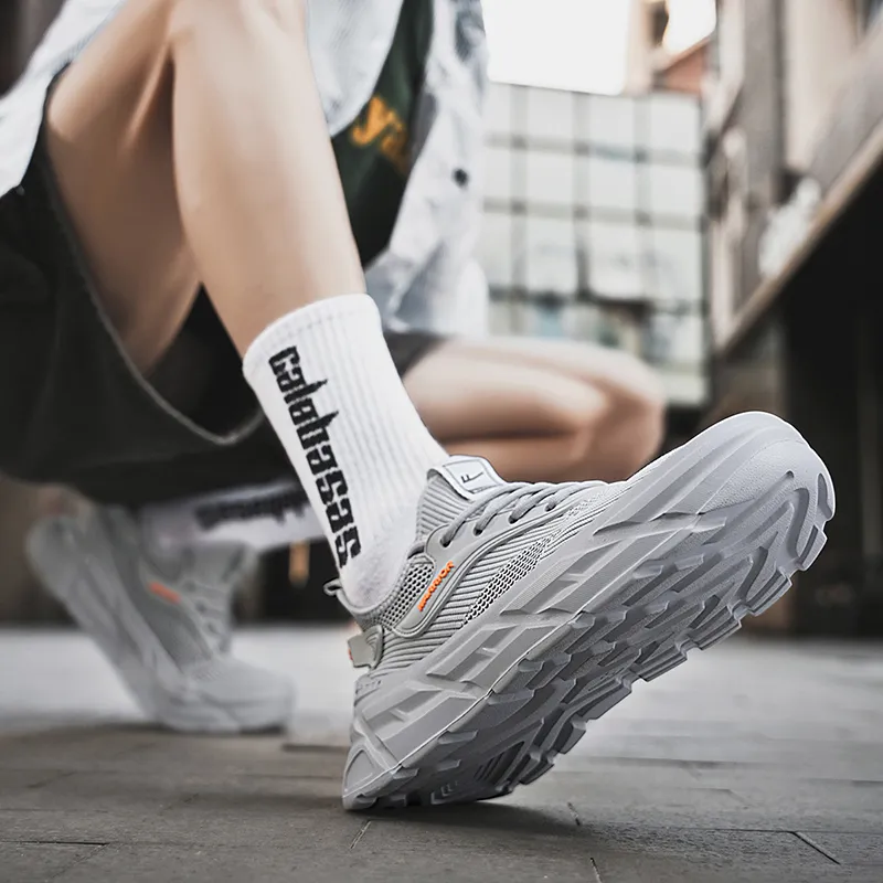 Warrior Breathable Lightweight Height Increasing Low Top Casual Running Shoes Men's-5