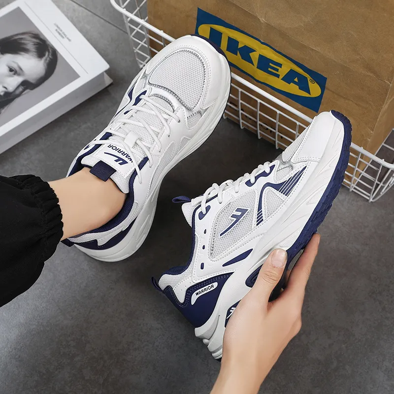 Warrior Retro Sports Shoes Height Increasing Breathable Chunky Sneakers Men's-20