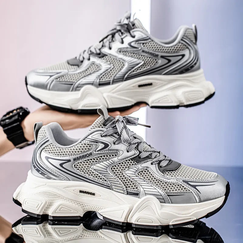 Warrior Lightweight Anti Slip Low Top Chunky Sneakers Men's-11