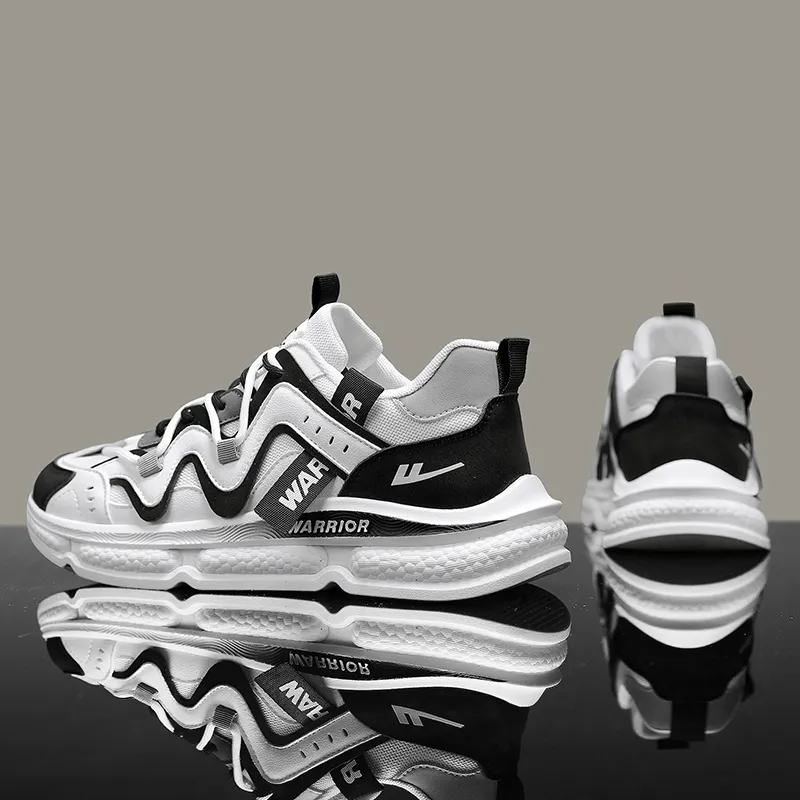 Warrior Durable Lightweight Cushioning Low Top Chunky Sneakers Men's-5