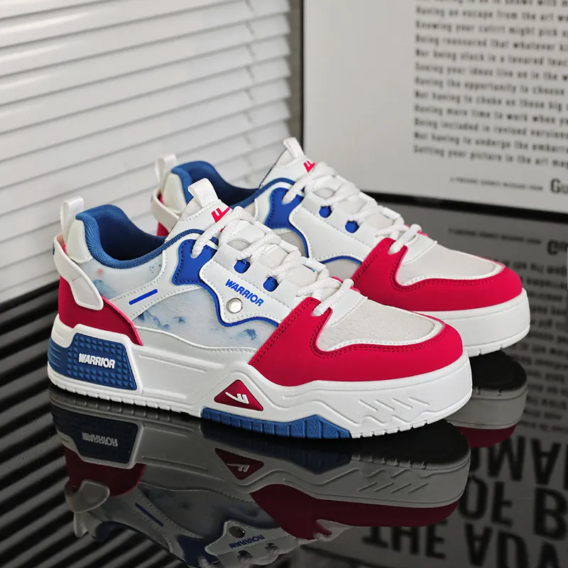 Warrior Height-Enhancing Wear-Resistant Lightweight Breathable Low-Top Casual Shoes Men's-6