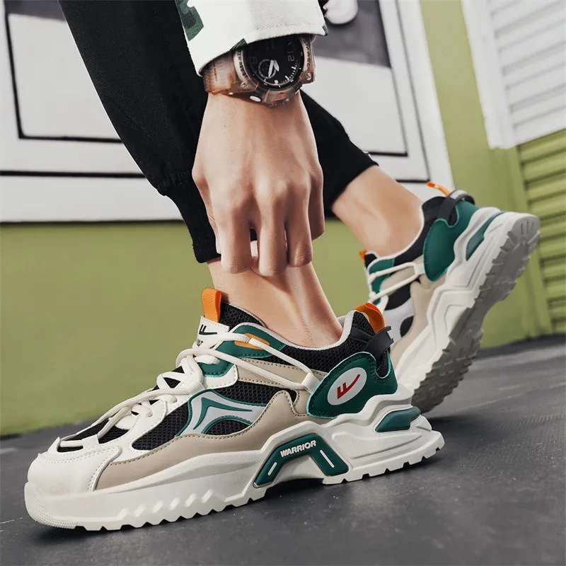 Warrior Durable Lightweight And Breathable Chunky Sneakers Men's-20