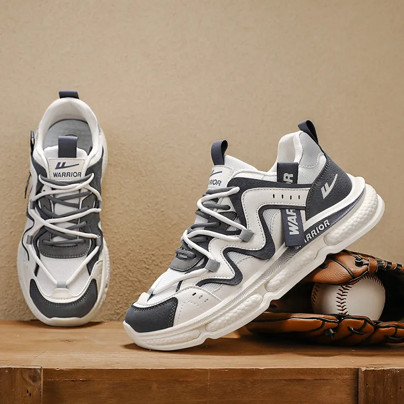 Warrior Durable Lightweight Cushioning Low Top Chunky Sneakers Men's-12