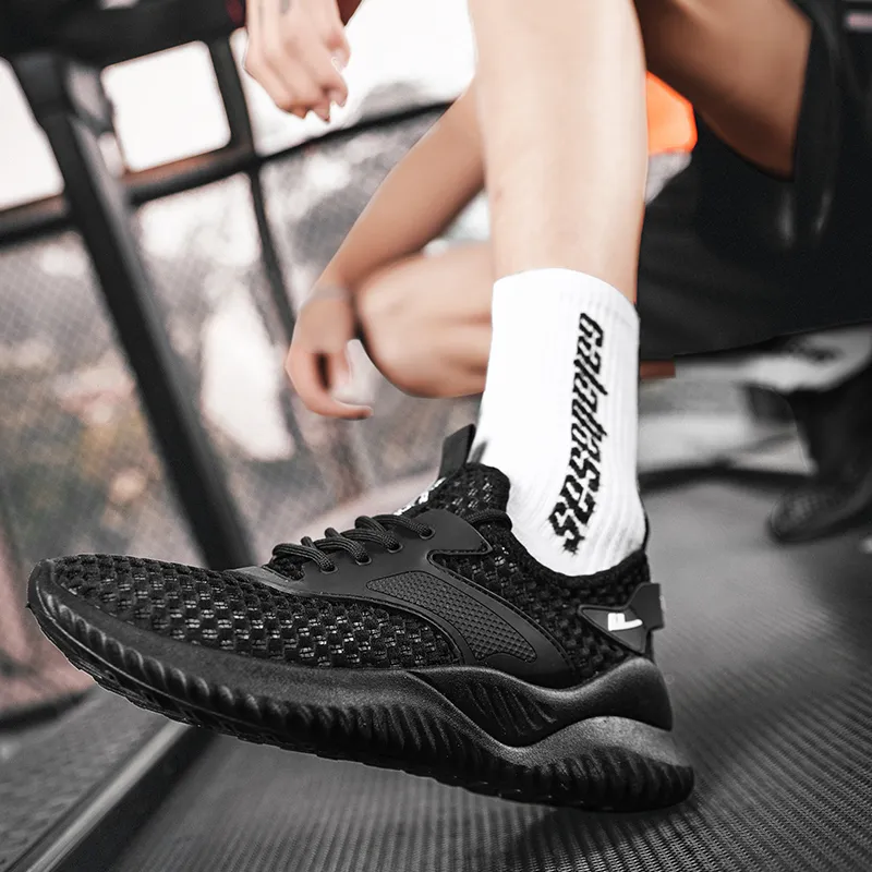Warrior Slip Resistant, Abrasion Resistant, Breathable, Lightweight, Height Increasing Low Top Running Shoes Men's-4