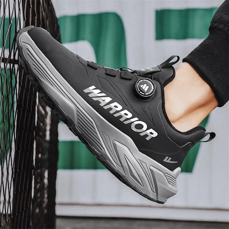 Warrior Anti Slip Wear Resistant Low Top Running Shoes Men's-17