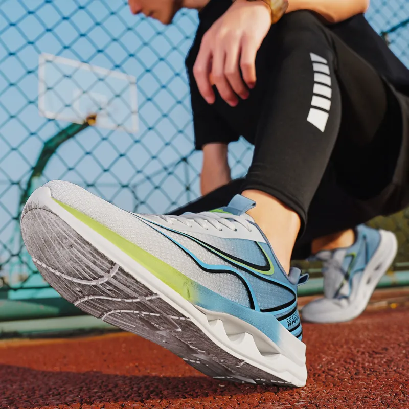 Warrior Cushioned Wear Resistant Breathable Slip Resistant Low Top Casual Running Shoes Men's-7