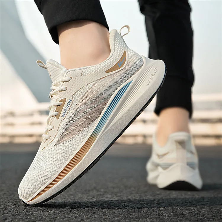 Warrior Breathable And Lightweight Low Top Casual Running Shoes Men's Blue White-14