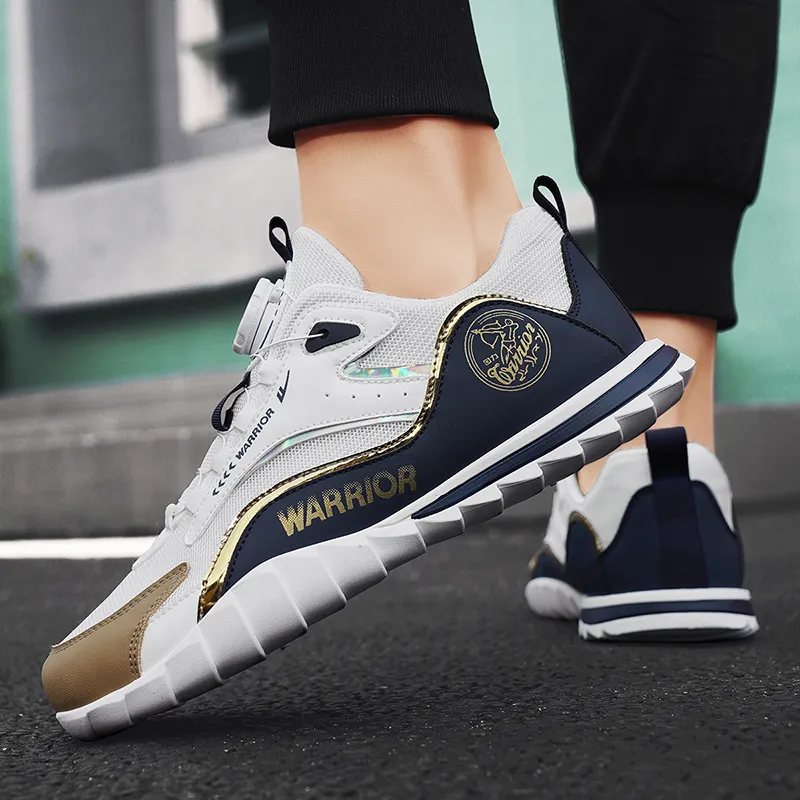 WARRIOR Casual Shoes Men Low Top White Khaki/White Khaki Blue/Beige Red Green-16