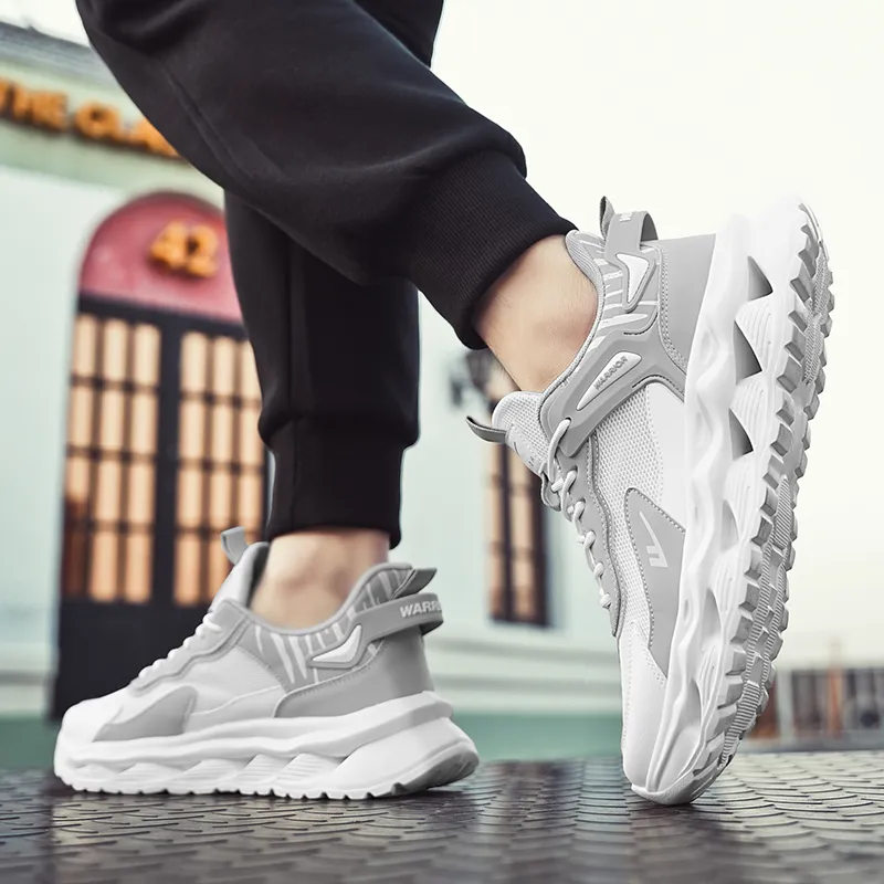 Warrior Shock Absorbers With Slip Resistant And Abrasion Resistant Properties Low Top Chunky Sneakers Men's-13