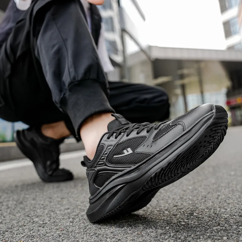 Warrior Abrasion Resistant Lightweight Height Increasing Low Top Casual Running Shoes Unisex-12