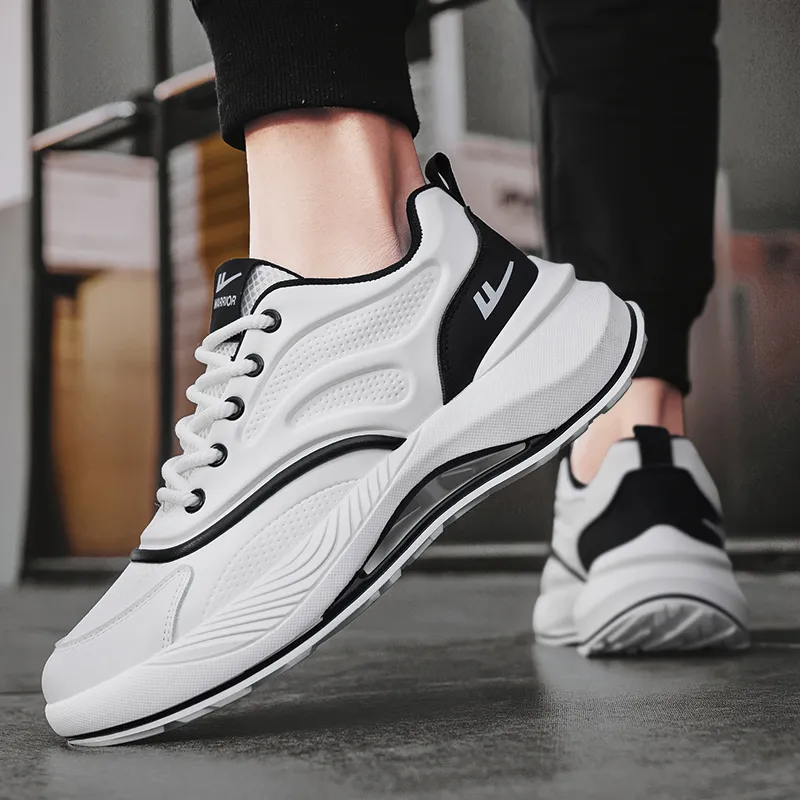 Warrior Lightweight Rebound Anti Rollover Low Top Casual Running Shoes Men's-20