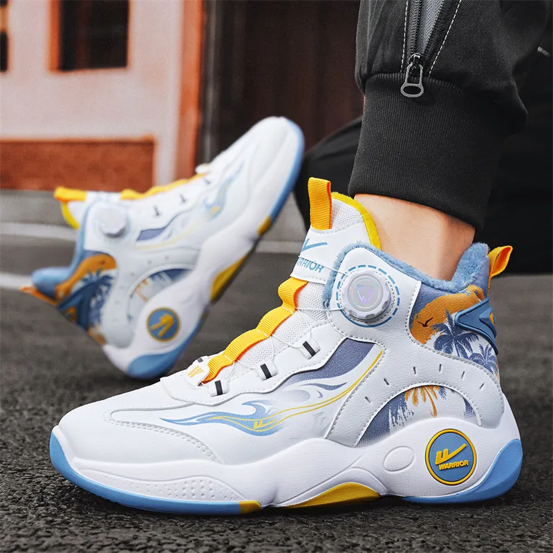 WARRIOR Basketball Shoes Men High Top White Black Yellow/White Light Blue Yellow/White Black Purple-11