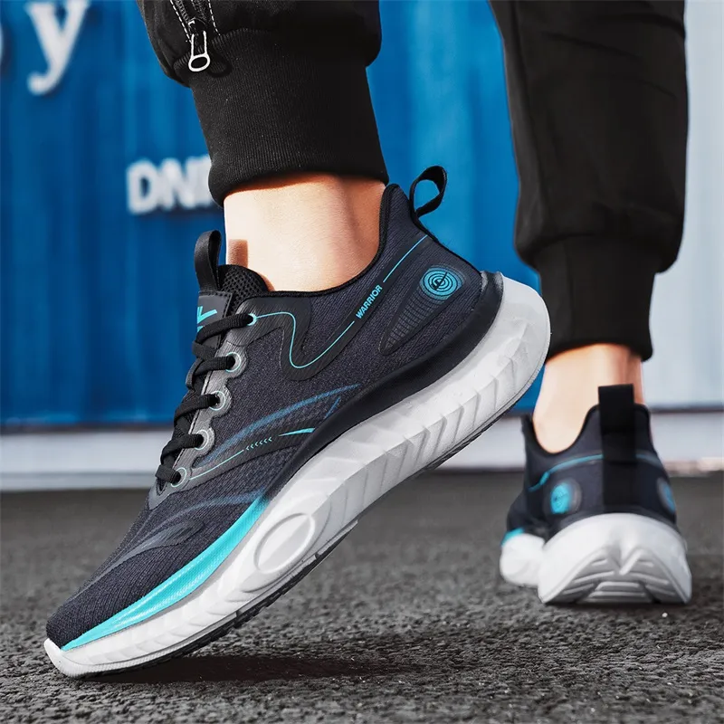 Warrior Cushioning Lightweight Abrasion Resistant Low Top Casual Running Shoes Men's-20