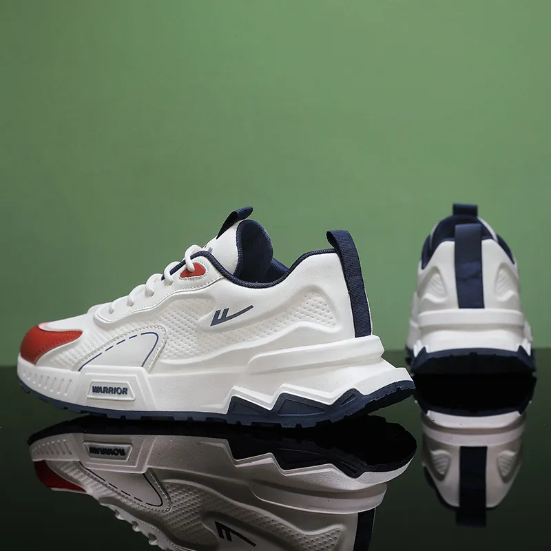 Warrior Lightweight Wear-Resistant And Breathable Low-Top Chunky Sneakers Men's-5