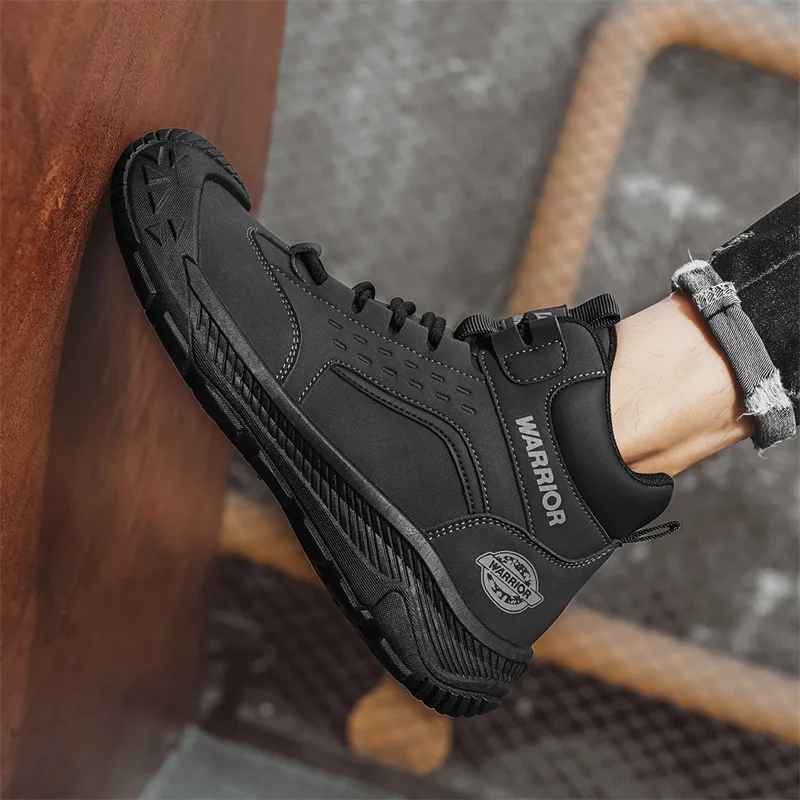 Warrior Cushioning Anti-Slip And Wear-Resistant High-Top Casual Shoes Men's-11