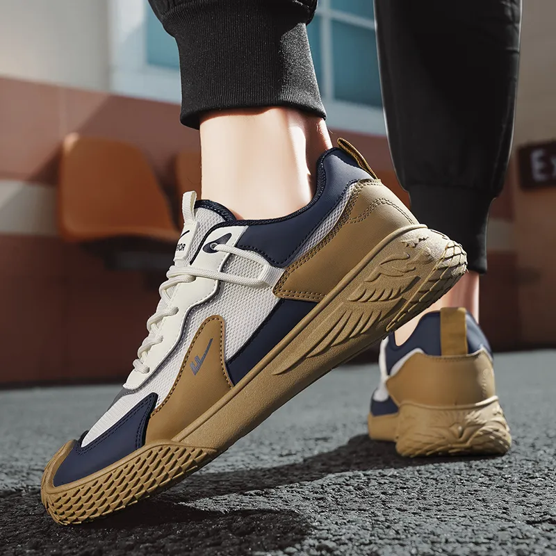 WARRIOR Casual Shoes Men Low Top Beige Khaki Dark Blue/White Dark Blue Dark Gray/Green/Black Khaki Orange-7