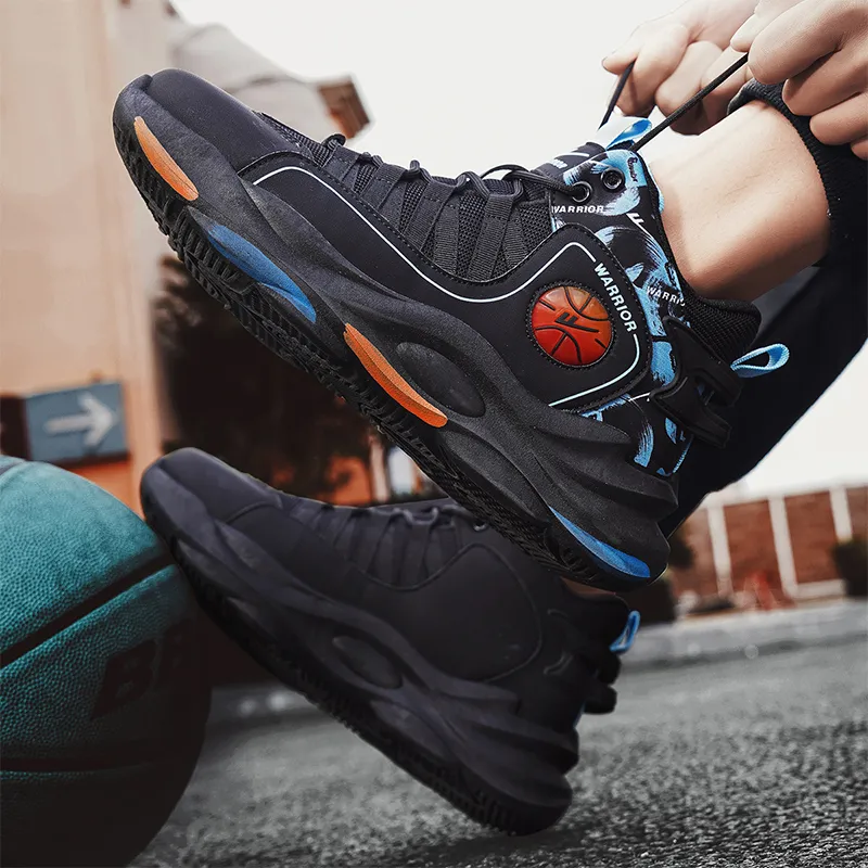 Warrior Cushioning Anti-Rollover Slip-Resistant Basketball Shoes Men's-20